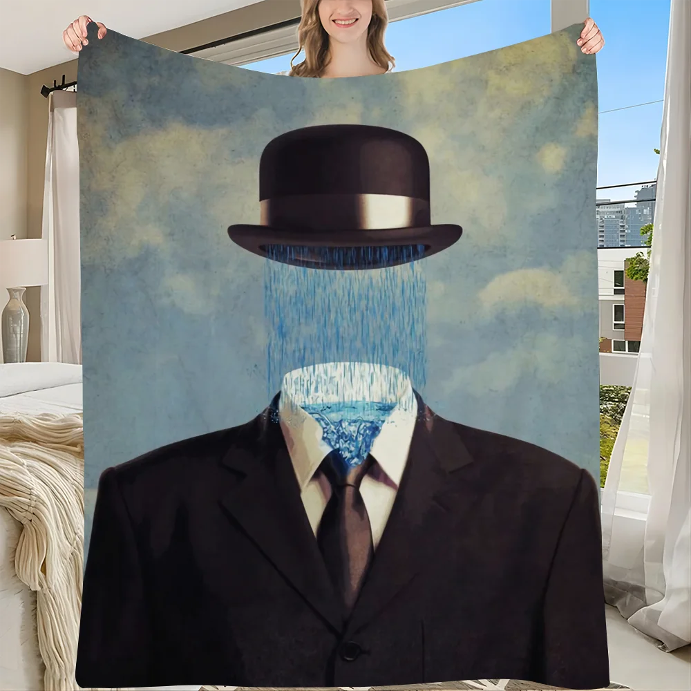 Rene Magritte Gedrukt Groot Wandtapijt Indiase Boeddha Wanddecoratie Hekserij Boheemse Hippie Decor Deken