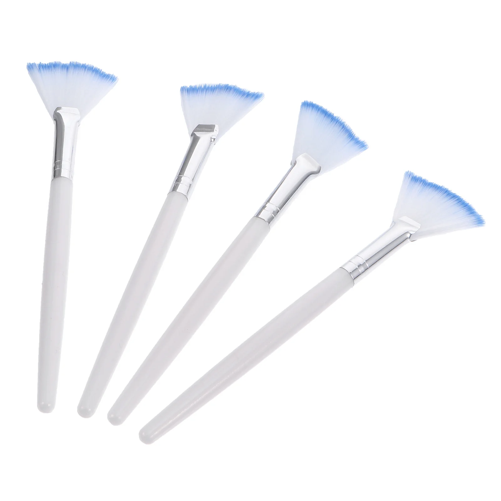 

4pcs Facial Fan Facial Mask Brush Fan Applicator For Face Mud Sleeping Skincare Tools Durable Beauty Brush Set