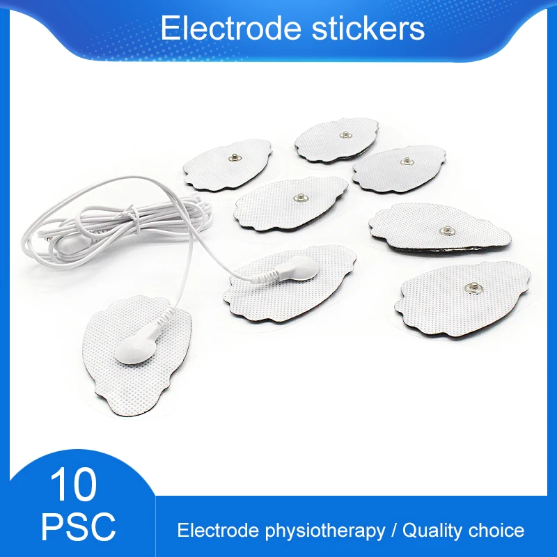 10Pcs Electrode Pad Self-adhesive Tens Gel Patch For Digital Meridian Acupuncture Therapy Massager Electric Muscle Stimulator