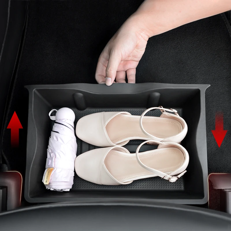 

for Tesla modely Under-seat storage box Rear storage box decorated with modified accessories