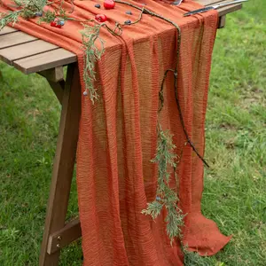 Tülbent Masa Runner, adamın Bakışları, Yeşil, Rustik, Boho Peynir Bezi için bir Centerpiece, Süslemeleri için Ev, 120 Dördüncü-of-drinking - boho'nun en iyi 10 satışı - №4