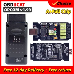 New Firmware OPCOM 1.99 1.59 OBD2 CAN-BUS Code Reader V1.99 For O-p--e-l OP COM OP-COM Diagnostic Tool PIC18F458 FTDI Chip
