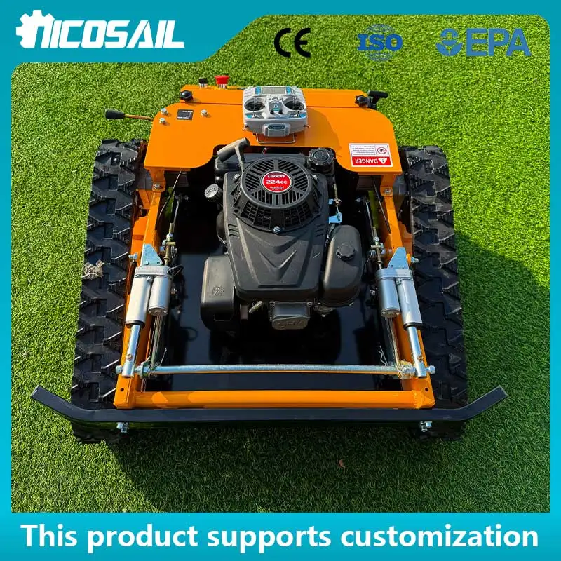 Light Duty Remote Control Lawn Mower Compact Size Low Noise For European Home Garden