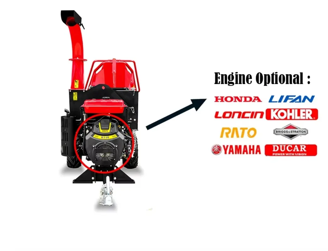 Измельчитель древесины K-max 27HP 740cc с автоматической подачей и гидравлической системой, профессиональный дробилка для древесных отходов для сада