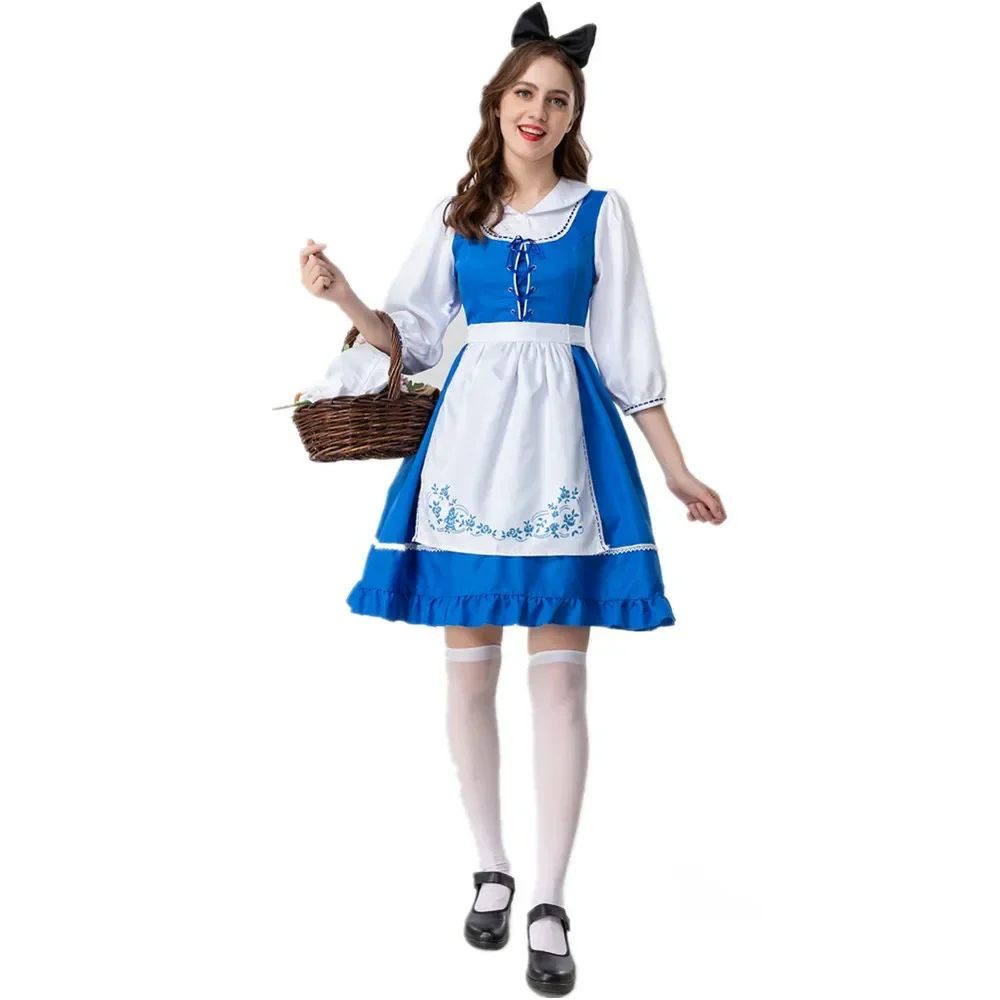 

Cute Maid Cosplay Costume Suit Lolita Dress For Women Halloween Party Fancy Dress