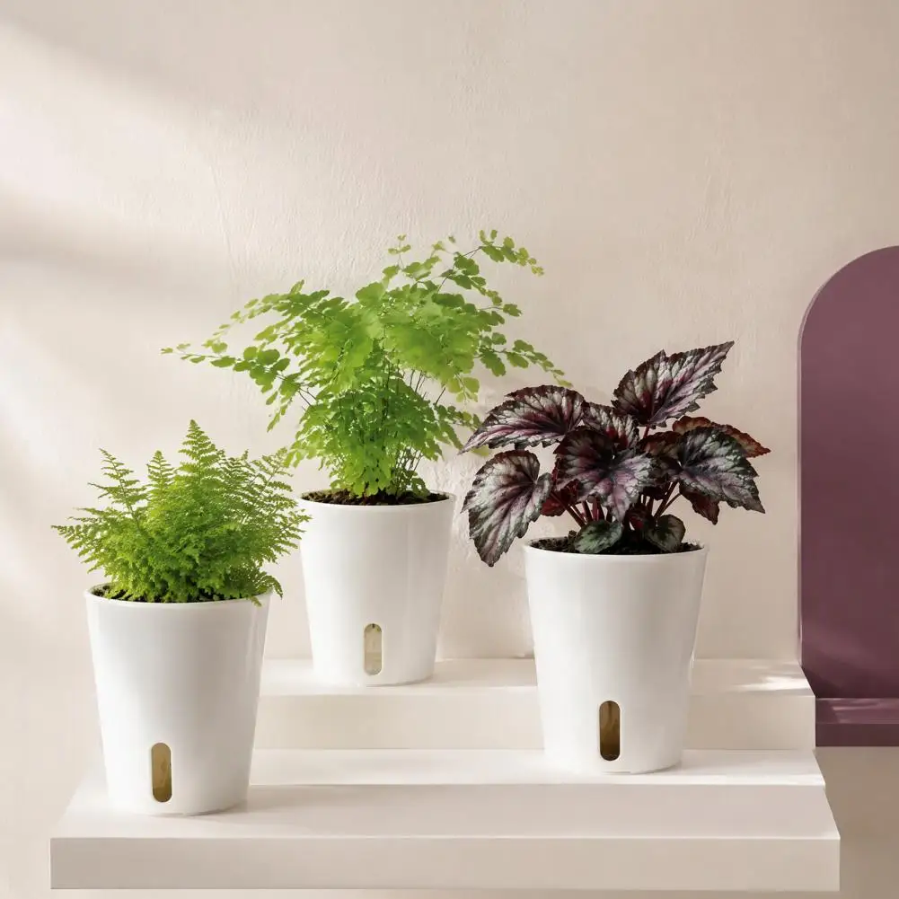 Self Watering Pots for Indoor Plants Small Planters for Violets Self Watering Plant Pots with Water Level for Seedlings