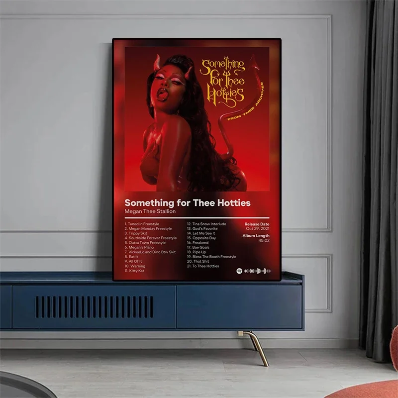 غلاف ألبوم موسيقى البوب الراب ، ملصق ميقان اليك ستاليون ، مغني الراب الجمالي ، الهيب هوب ، روك نفسك ، جذابات تثبت ، ديكور قماش #3