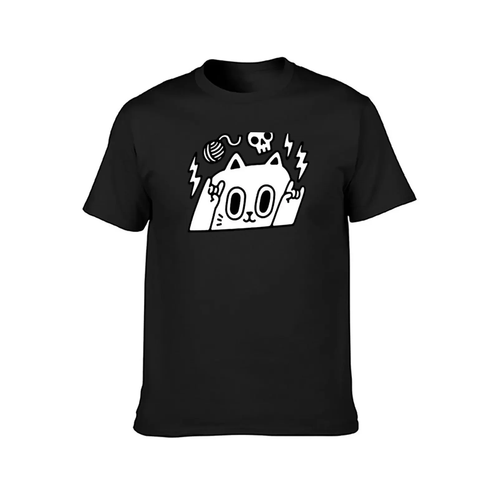 ROCK ON CAT! T-Shirt graphic shirts heavyweights customs design your own men clothing