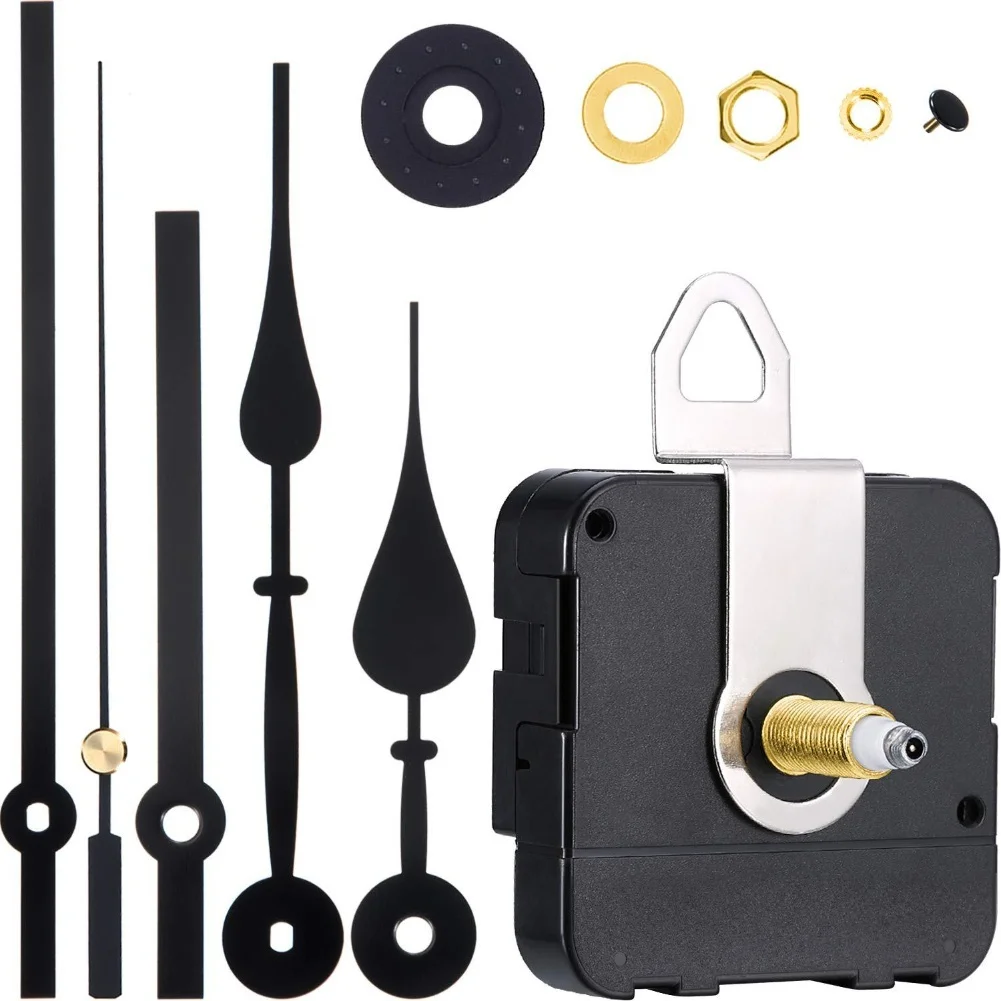 DIY Quartz Clock Movement Kit with Shaft Length 20mm Thread Height 117mm Includes Clock Hands for Clock Assembly