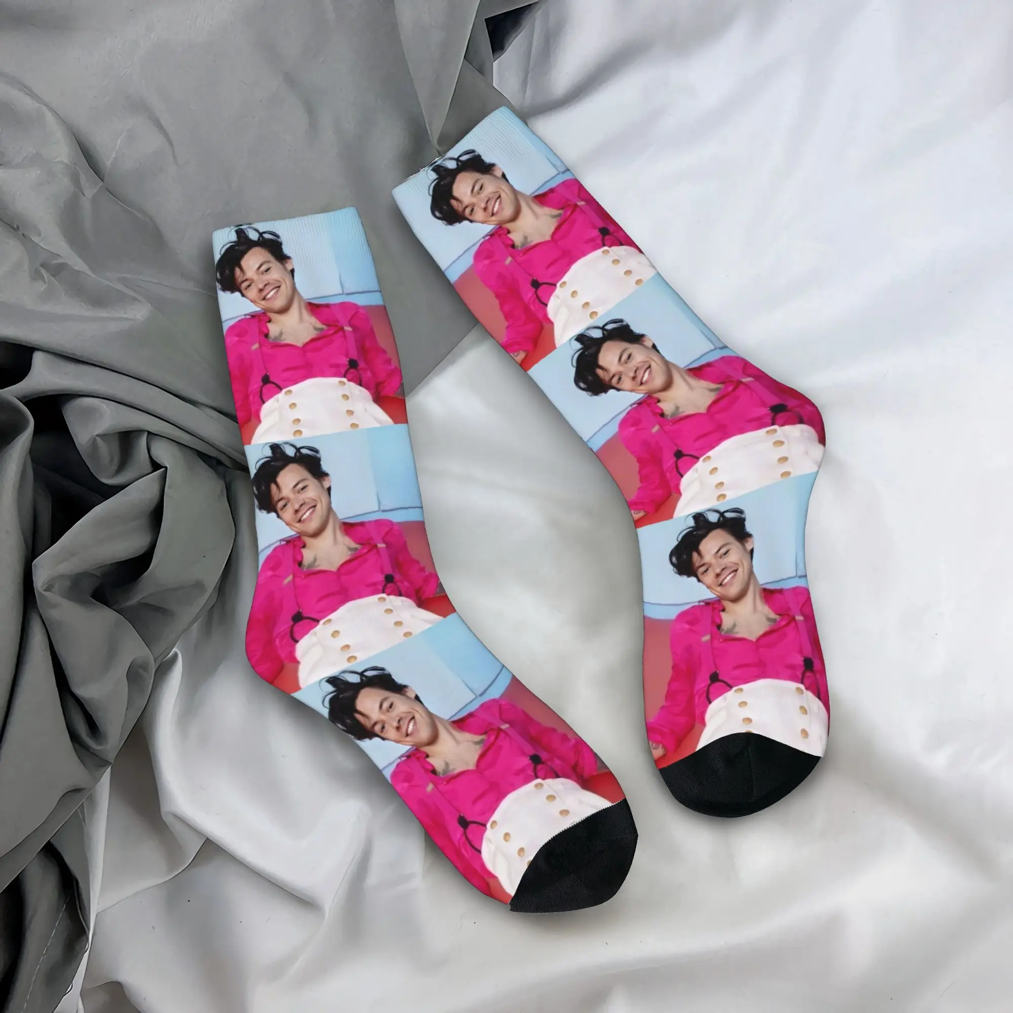 

Unisex Men Socks Harrys Styles Stockings Anti-Slip High Quality Socks Winter Funny Graphic Outdoor Sports Socks