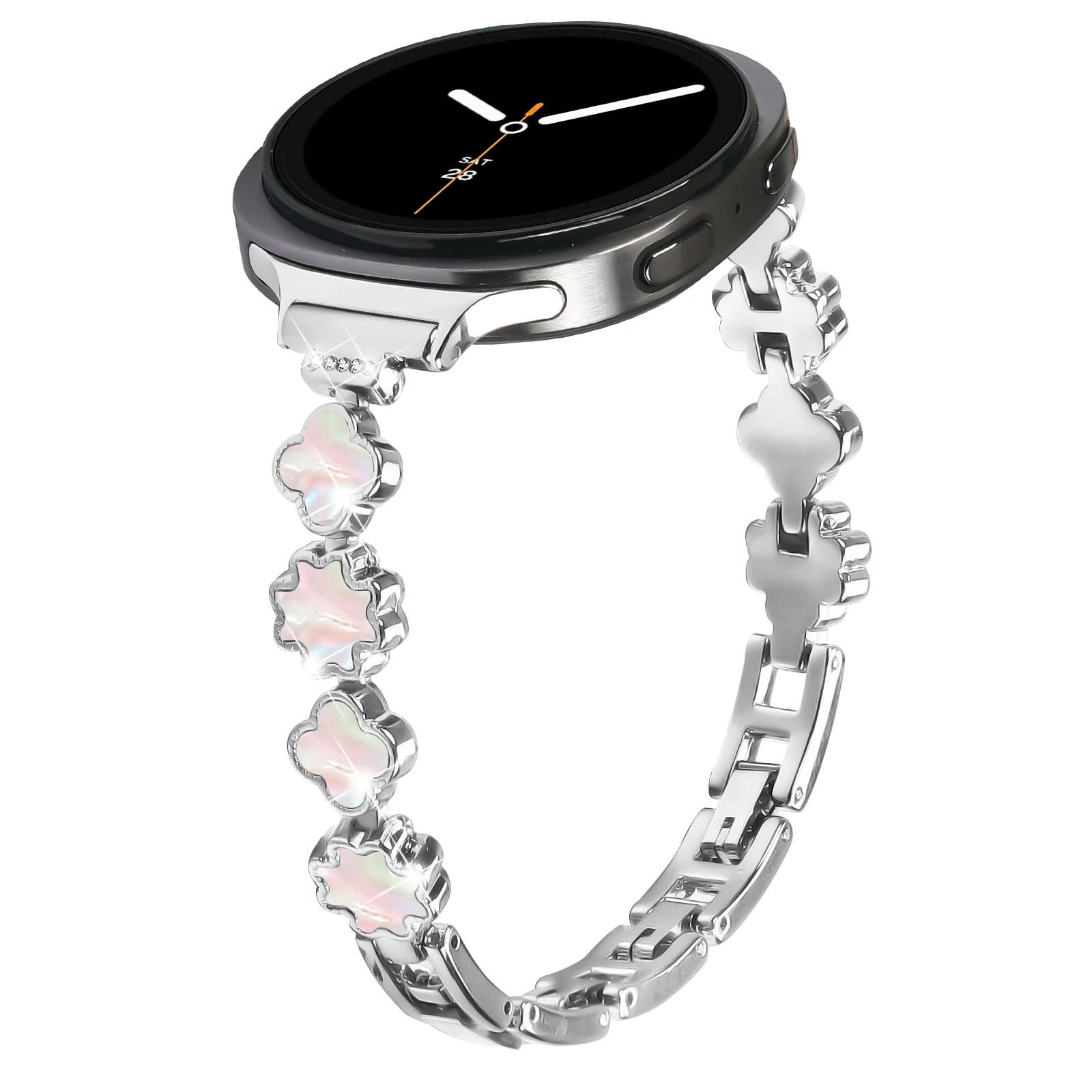 Tali Logam Tanpa Celah untuk Jam Tangan Samsung Galaxy 8 Gelang Klasik 46Mm Gelang untuk Jam Tangan Galaxy 8 40Mm 44Mm Aksesori Gelang