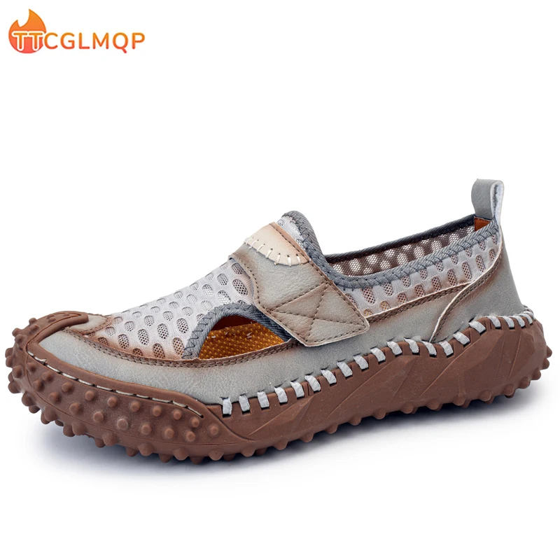 2024 New Fashion Light Casual Shoes Men's Beach Sandals Summer Gladiator Men's Sandals Outdoor Wading Shoes Breathable Men Shoes