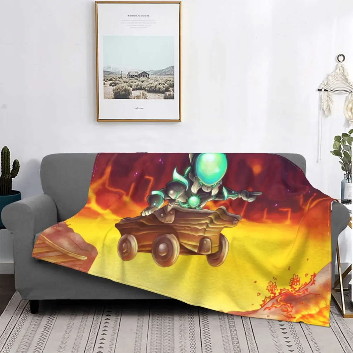 Pixel Game Blanket Fleece All Season Go Through A Fire Pit Multifunction Thin Throw Blankets For Office Travel Bedspread