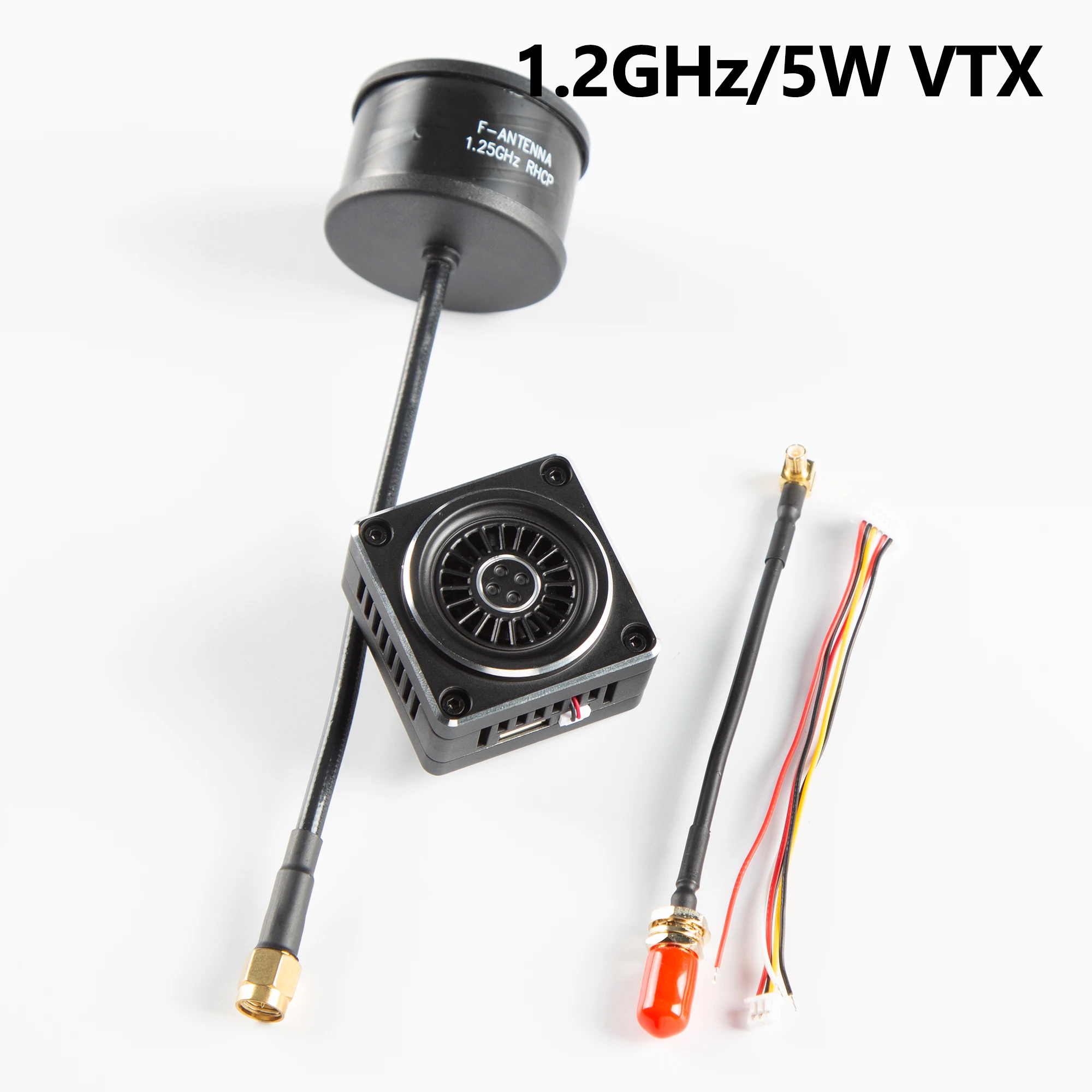 3.3GHz 5W 16CH 25mW-5000mW เครื่องส่งสัญญาณวิดีโอ 1.2Ghz-1.7Ghz 5W VTX 9CH สนับสนุน 2S-8S แบตเตอรี่ความร้อนและพัดลมสําหรับ RC Quadcopter