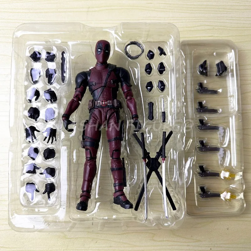 SHF Deadpool 2 Action Figure PVC Superhero Collection Doll Movable 16cm Marvel Deadpool Figurine Model Toys for Child\'s Gifts