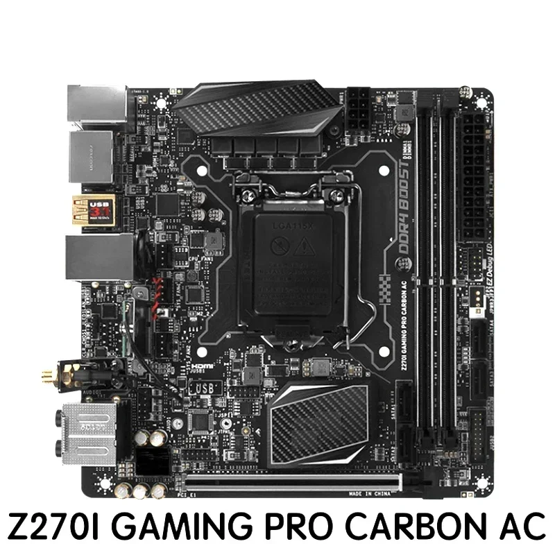 

Для MSI Z270I GAMING PRO CARBON Материнская плата переменного тока LGA 1151, материнская плата DDR4 MINI-ITX, 100% протестирована, ОК, полностью работает, бесплатная доставка