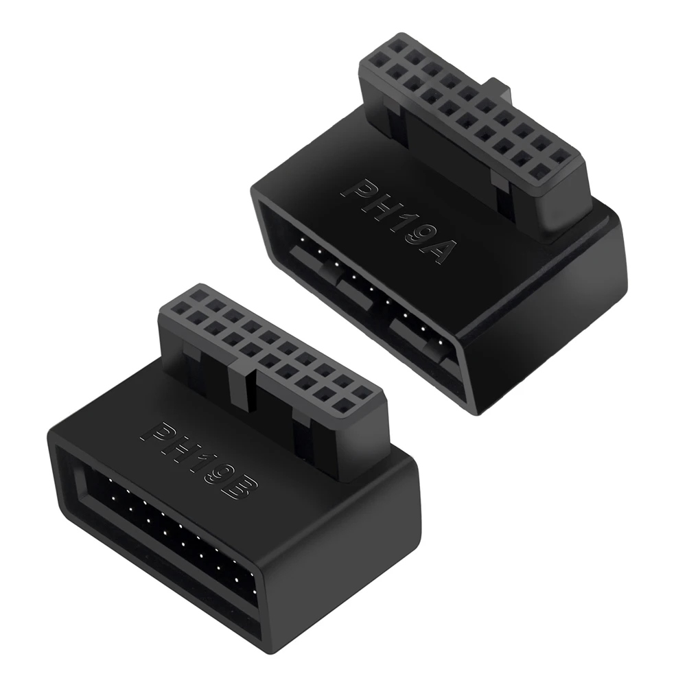 

Адаптер для разъема материнской платы компьютера USB 3,0 19P/20P 90 градусов настольный конвертер для настольного компьютера