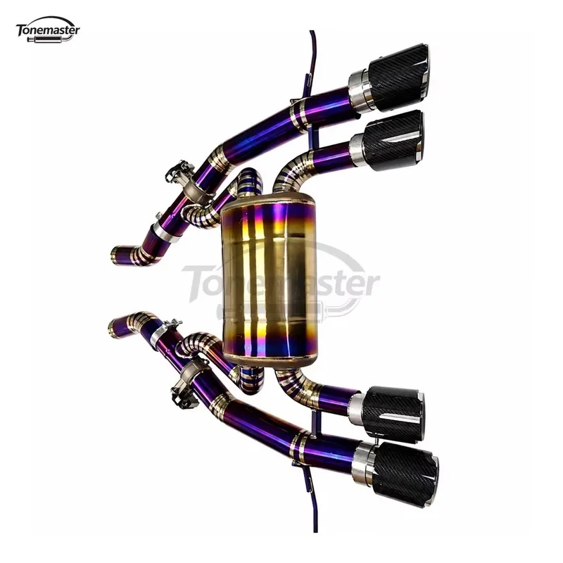 Titanium Valved Cat-Back Exhaust for BMW M3 G80 M4 G82 S58 3.0T 2021-2025 Quad Carbon Fiber Tips Deep Tone Performance