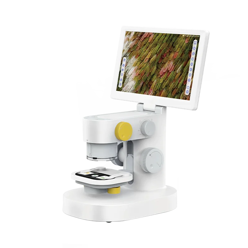 9 Inch Video Touch 1200X Magnification USB Digital  Biological Microscope With LCD Screen For Laboratory