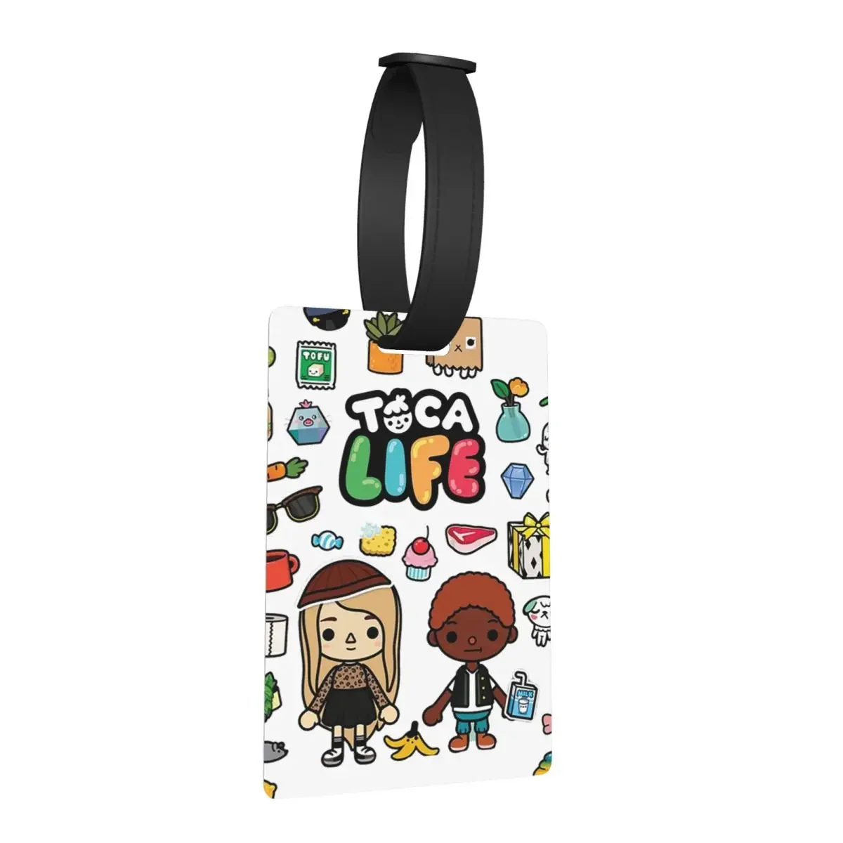 

Багажные бирки Toca Boca, аксессуары для чемодана, дорожная модная бирка для багажа, держатель этикетки, идентификационное имя, адрес