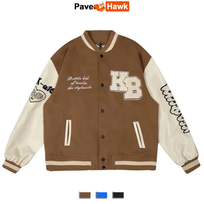 

Varsity Jacket Men Women Spring Letter Flocking Bomber Jackets Hip Hop Casual Streetwear Casual College Baseball Coat Autumn New