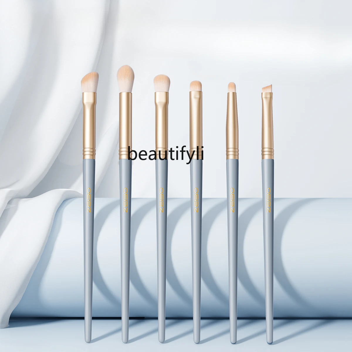 Micro blue eyeshadow brush set eye makeup smudge aegyo sal eyeliner blade brush eye small animal hair makeup brush