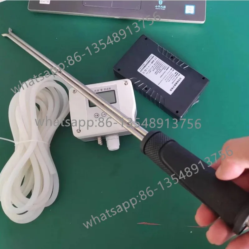 Wind speed intelligent digital anemometer with probe high temperature handheld industrial high precision