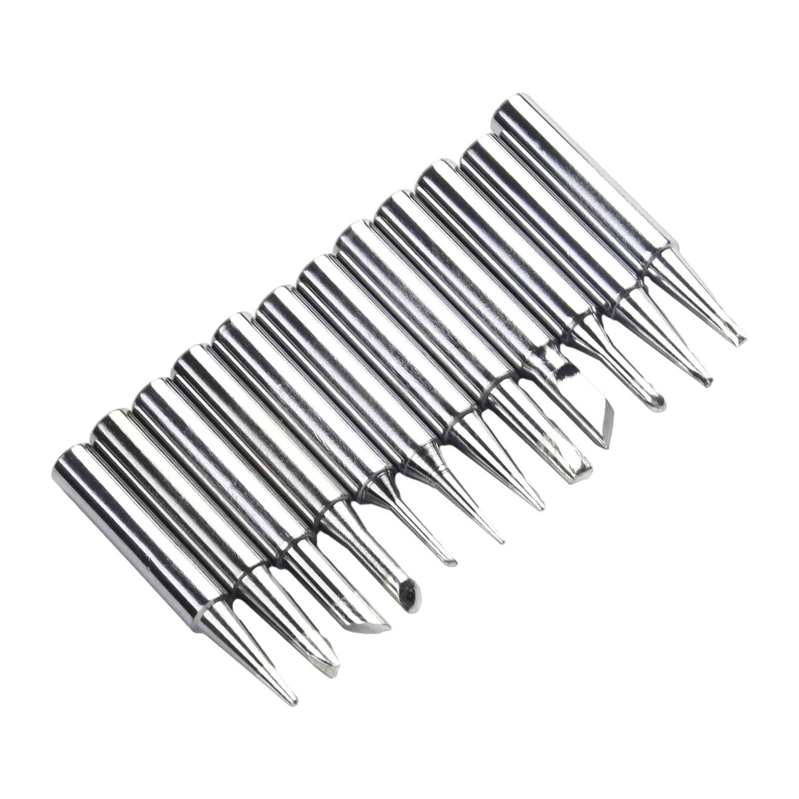 12pcs Soldering Iron Tips Set For 936/ 937/ 938/ 969/ 8586/ 852D Soldering Stations 900M-T Welding Station Tools I B C D K view 6