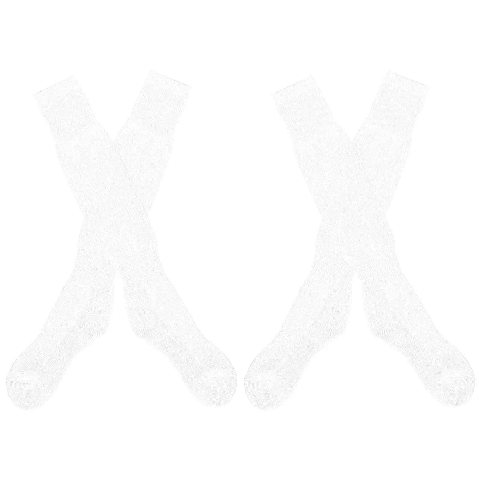 

2Pairs Knee High Sports Stocking Soccer Socks Comfortable Elastic Polyester Breathable Suitable Football Baseball Hiking Running