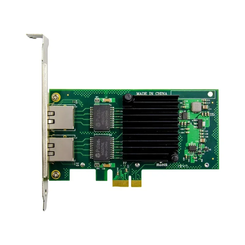 2 port PCIe X1 Dual Gigabit Ethernet Card  Intel I350AM2 Chipset RJ45 1000Mbps Server lan Adapter