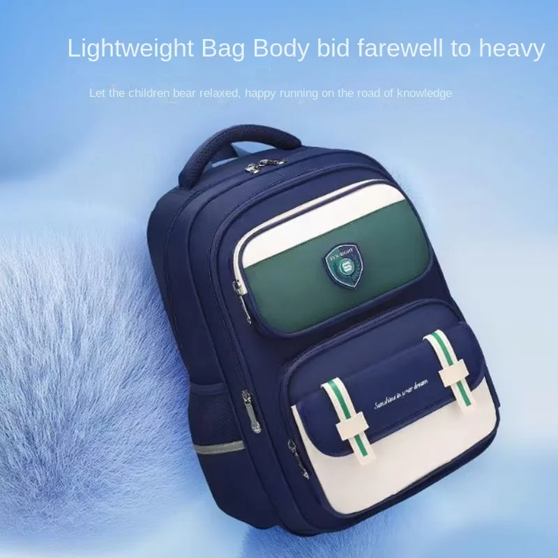 Tas Sekolah Ortopedi Sun Eight Kelas 3-6 Siswa SD Ransel Bahu Kapasitas Besar Ringan Tahan Air Mochilas Escolares
