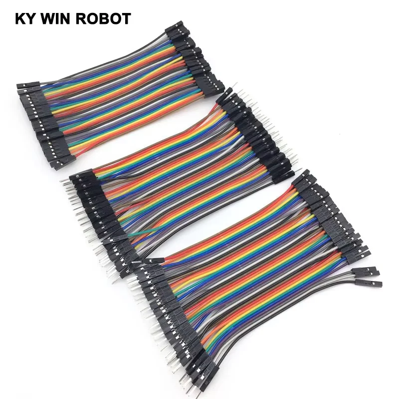 Dupont Line 120 pz 10 cm Maschio a Maschio + Femmina a Maschio e Femmina a Femmina Jumper Wire Cavo Dupont per arduino KIT FAI DA TE