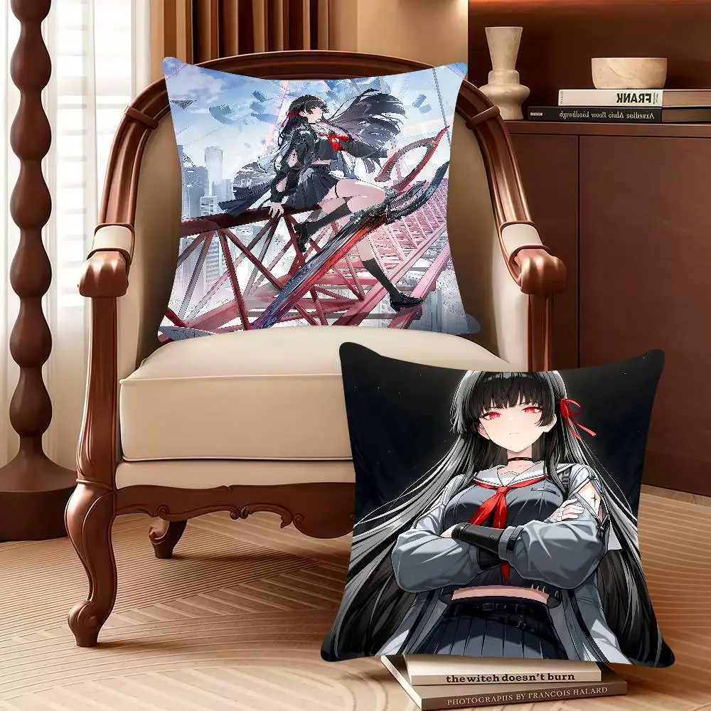 Wuthering Waves Chisa  Pillow Case Decor Protective Covers Comfortable soft for Sofa Living Room Home office