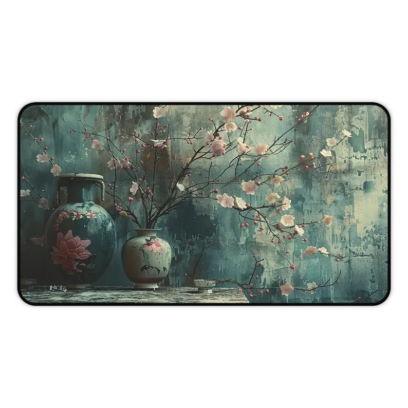 

Beautiful Chinese Art Mouse Pad Large Rubber Anti-slip PC Desk Accessories Mousepad for Office and Gamer Keyboard Mats Decor Mat