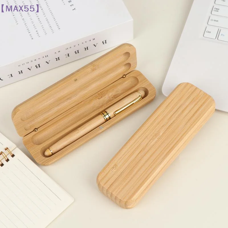 Pen Smooth Writing Teachers Gifts Writing Supplies Nature Bamboo Pen Bamboo Box Pens Wood Fountain Pen Case Bamboo 【MAX-55】
