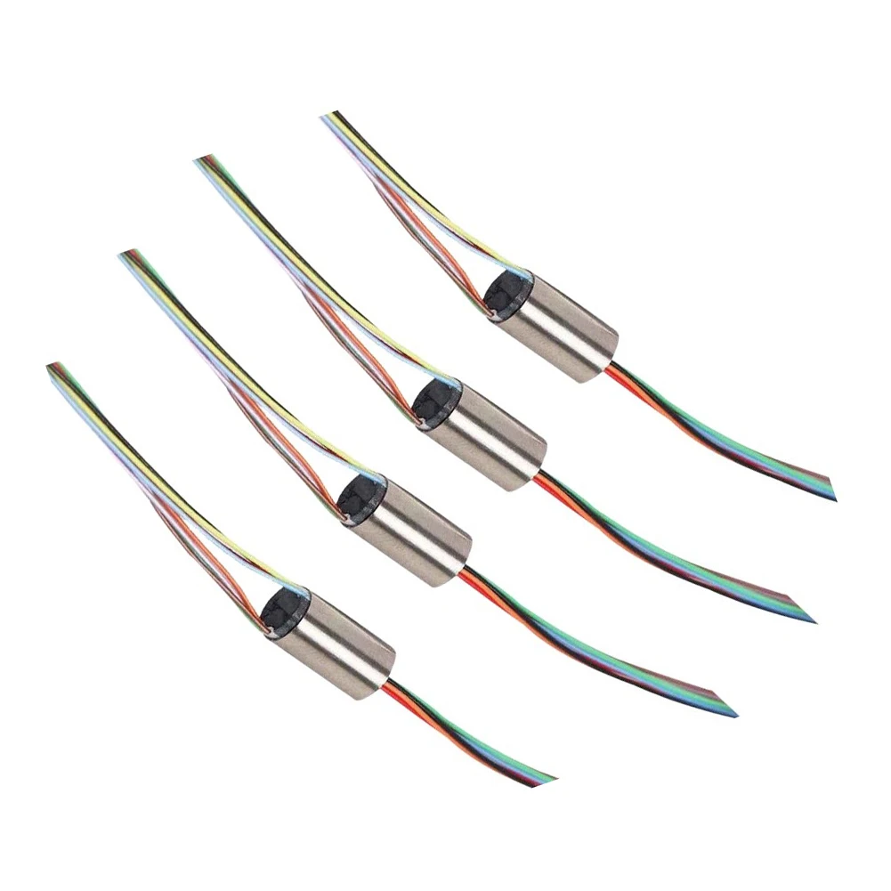 Conductive Rotary Joint for RC Drones and Camera Mounts 2 Channel 4 Channel 6 Channel Miniature Slip Ring 28AWG Wire Gauge