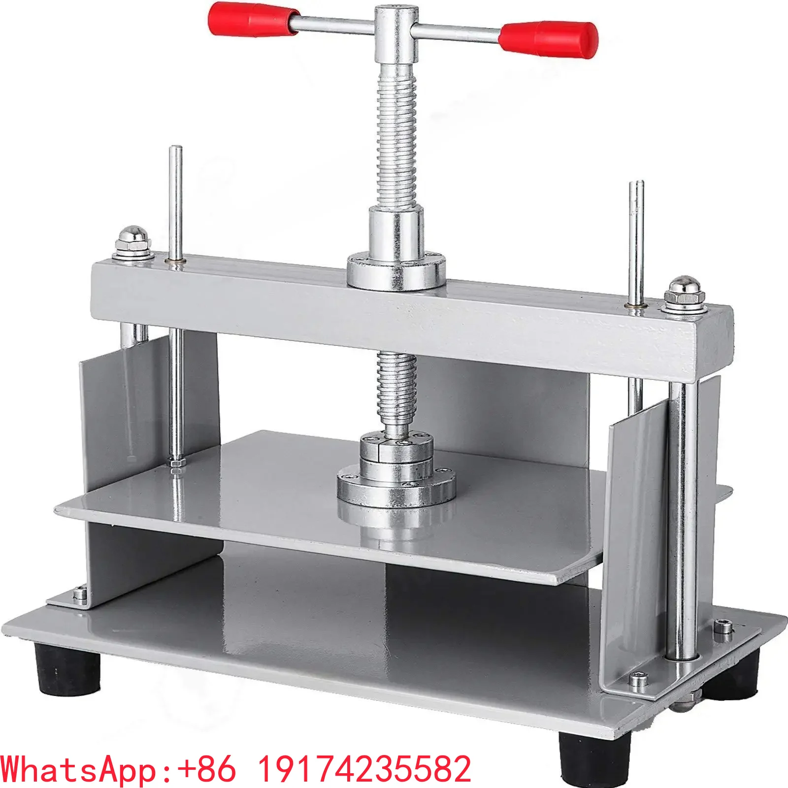 Manual Paper Press Machine A4 Book Press, Bookbinding Notes Office Invoice Steel Flattening Machine, Heavy Duty Bookbinder