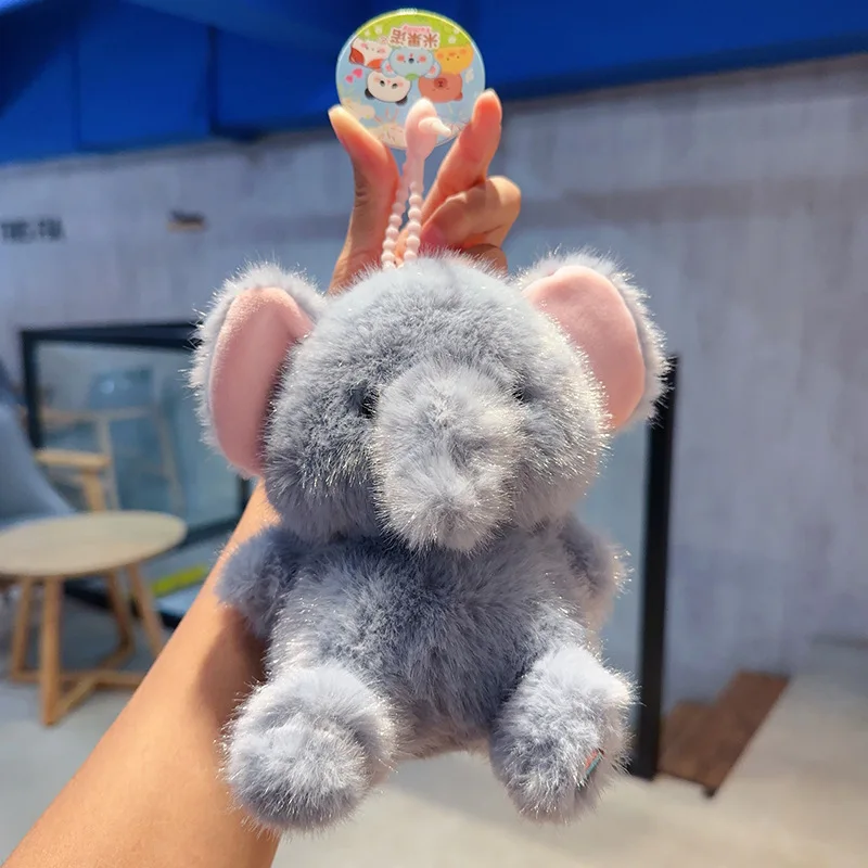 Miniso creativo Panda pequeño pato de peluche medio aromaterapia muñeca llavero bolso escolar de mujer adorno pequeño regalo