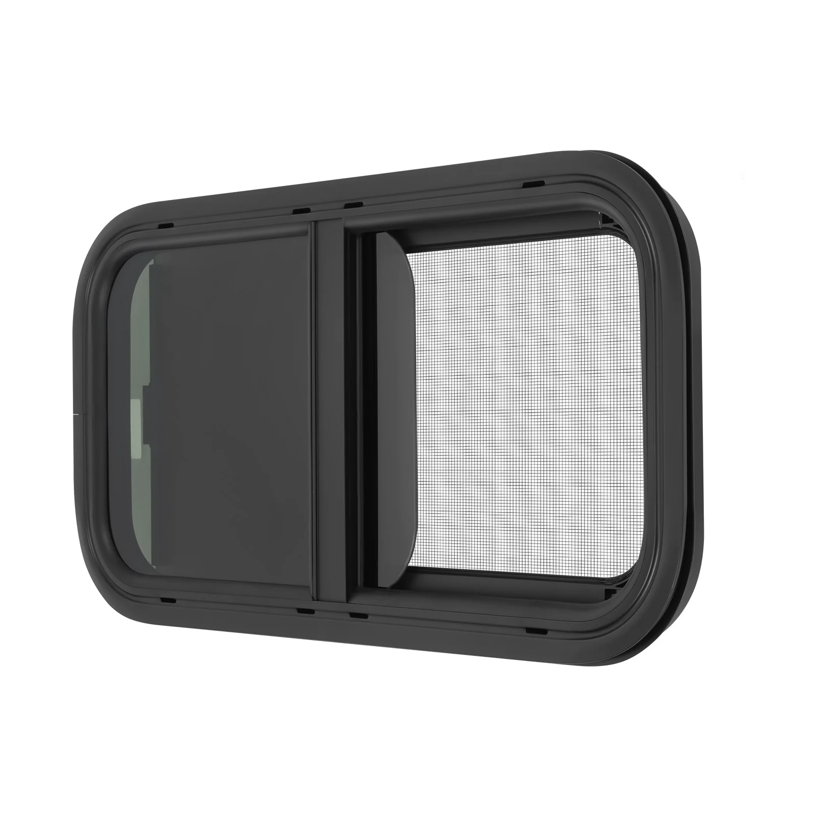 700*400mm/600*300mm RV Side Window Caravan Side Window Tinted Sliding Window Insect Screen High Privacy For RVs, Trailers Ect.