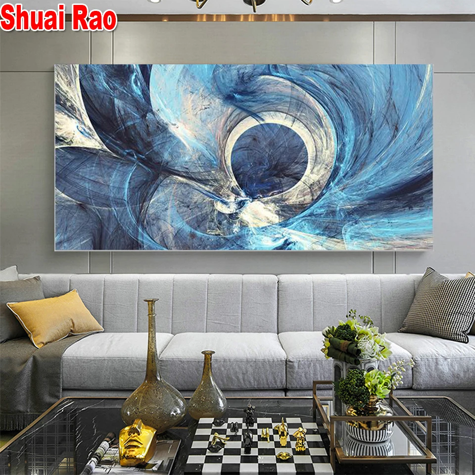 Fioletowy kolor Boho Decor Style Full Diamond Mosaic 5D DIY Diamond Painting Abstract Art Large Size Rhinestone Pictures Decor Home