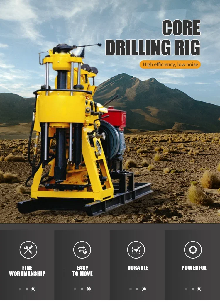 High quality 180m boring drilling rig machine borewell drilling machine price