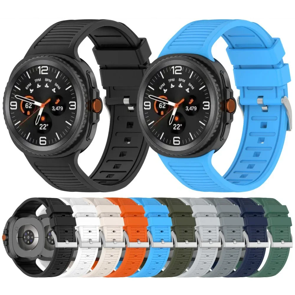 Sports Silicone Strap For Samsung Galaxy Watch 8 Soft Bracelet For Galaxy 8 Classic /8 40 44mm Watchband  Accessories