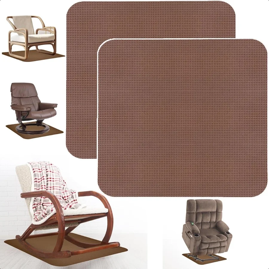 2 قطعة منصات كرسي للأرضيات الصلبة غير S الأثاث القابض وسادة الطابق المطاط MatAnti الشريحة الأثاث وسادة الأرضية الصلبة Prot #1