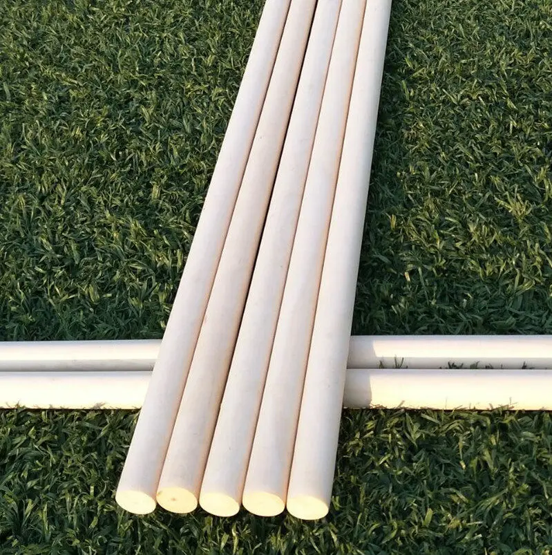 White Wax Martial Arts Wooden Stick Tai Chi Solid Wood