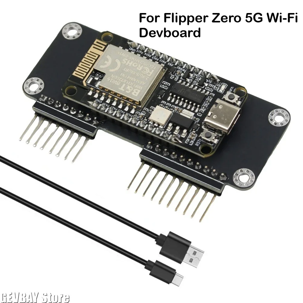 Dual Band 2.4G 5G WiFi Devboard Compatible with Flipper Zero, Preloaded Firmware & Optional 8dBi Antenna - view 2