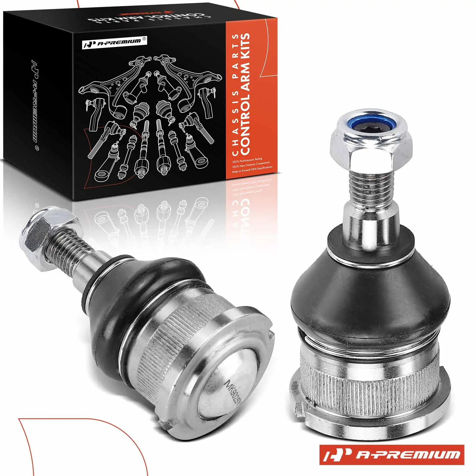 A-Premium 2x Front Lower Suspension Ball Joint Kit for Volkswagen Beetle 1969-1977 Karmann Ghia 1965-1974