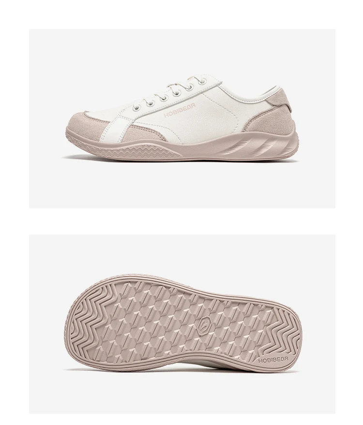HOBIBEAR Barfußschuhe für Damen und Herren, breiter Zehenbereich, leichte Turnschuhe, lässige, farblich abgesetzte Wanderschuhe aus Kunstleder – Detail 8