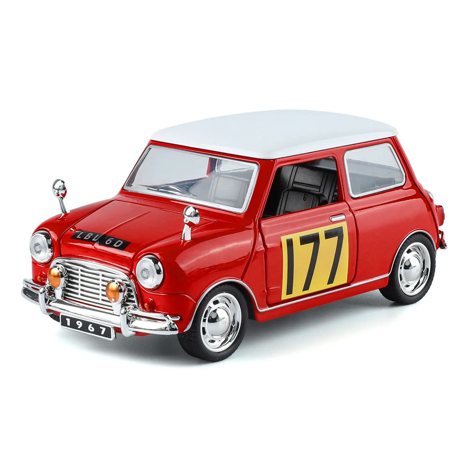 

Коллекционная модель автомобиля Golden Car Guild 1:32 Bao MINI из сплава, со звуком и светом, откатным механизмом, игрушка-украшение
