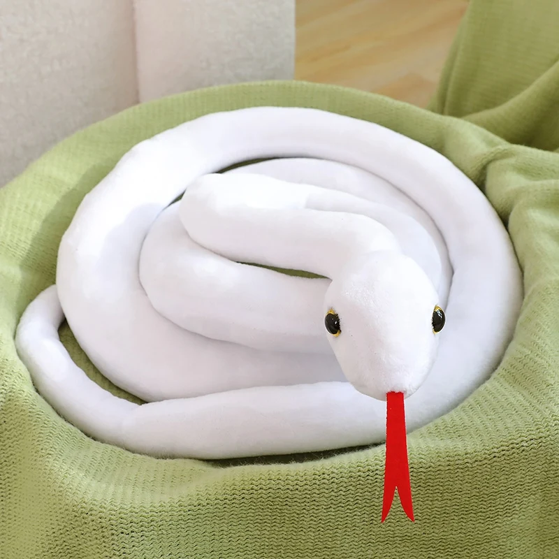 Künstliches Python-Plüschtier, lange Schlange, gelb, orange, grün, Python-Plüschtier, dekorieren Sie das Haus, Urlaubsdekorationen
