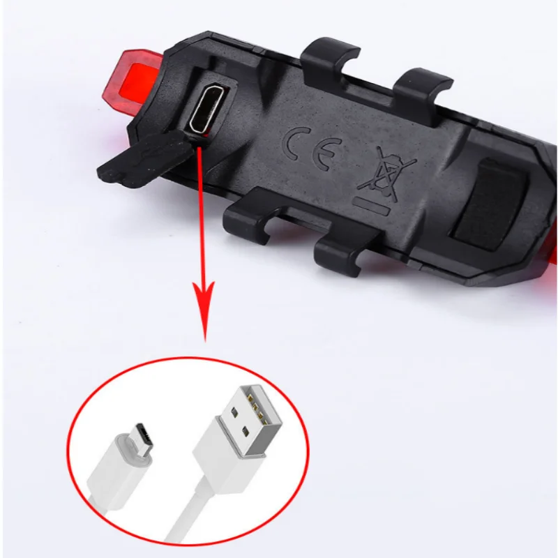 ISURE MARINE دراجة LED المصابيح الخلفية ليلة تشغيل أضواء السلامة تحذير المصابيح الخلفية المحمولة USB شحن